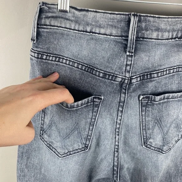 Mother The Swooner Ankle Zip In Static Size 25 - Picture 10 of 16